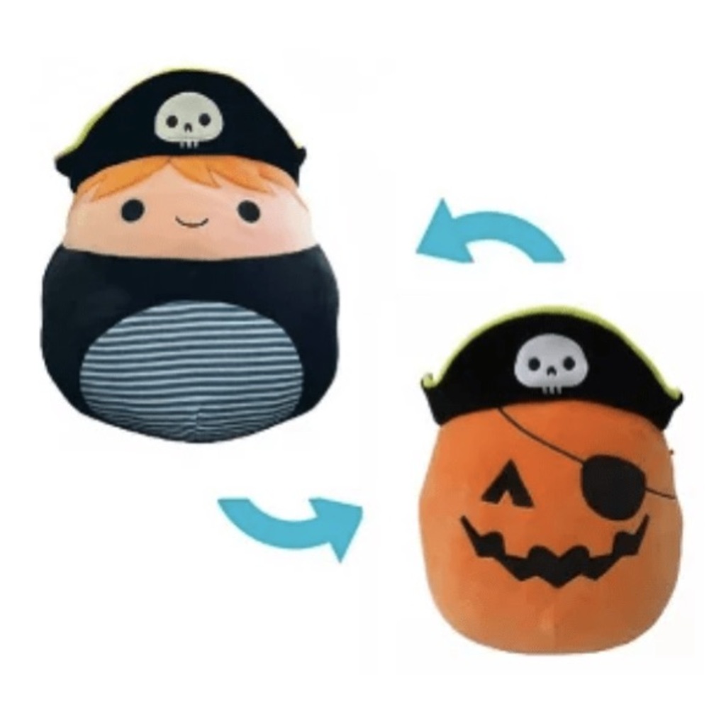 Petey the Pirate & Paxton the Pumpkin 5" Flipamallowd Squishmallows New